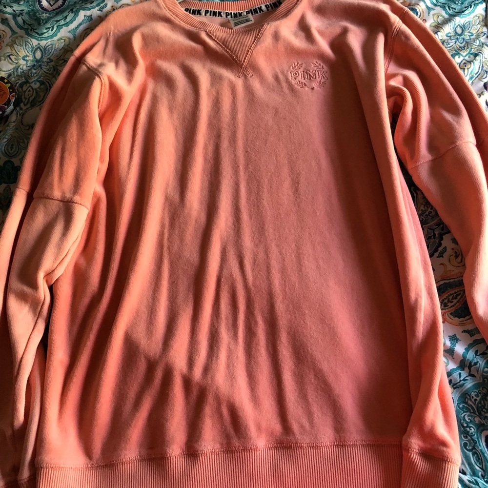Pink fuzzy sweatshirt